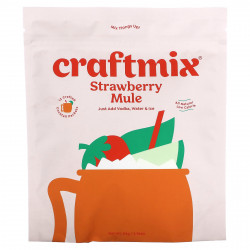 Craftmix, Коктейльная смесь, клубника, 12 пакетиков, 84 г (2,96 унции)