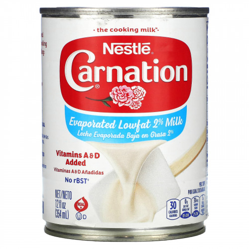 Carnation Milk, Сгущенное 2% молоко с низким содержанием жира, 354 мл (12 жидк. Унций)