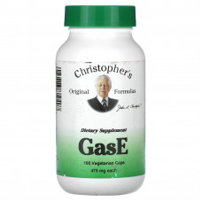 Christopher's Original Formulas, GasE, 475 мг, 100 вегетарианских капсул