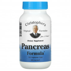 Christopher's Original Formulas, Pancreas Formula, 460 мг, 100 вегетарианских капсул