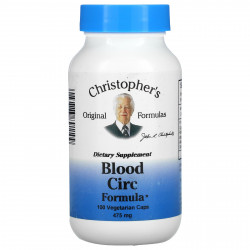 Christopher's Original Formulas, состав для улучшения кровотока, 475 мг, 100 вегетарианских капсул
