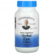 Christopher's Original Formulas, Травяная формула для глаз, 475 мг, 100 вегетарианских капсул