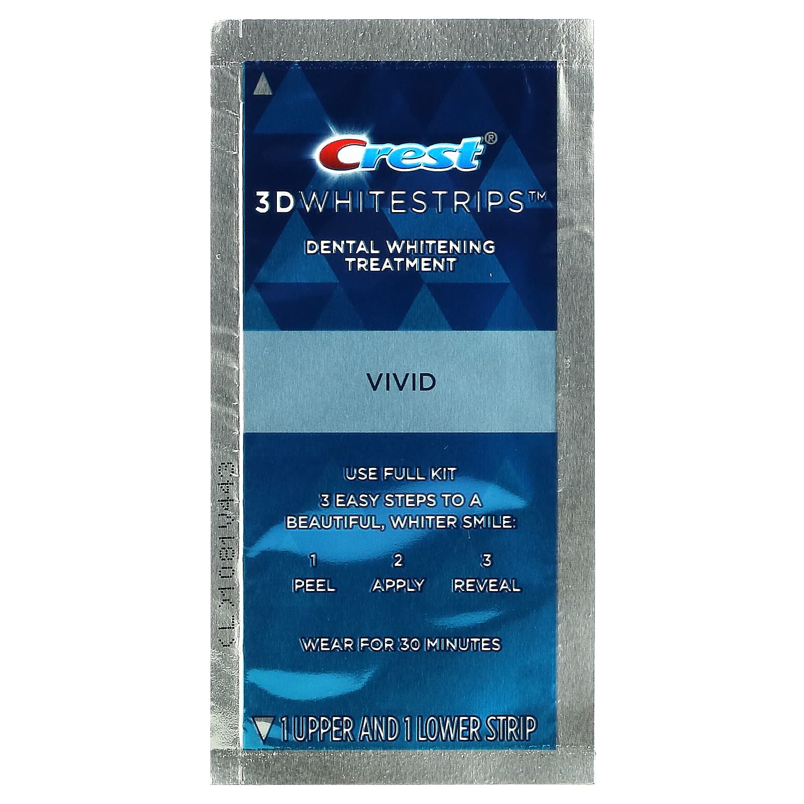 Crest, 3D Whitestrips, Classic Vivid, комплект для отбеливания зубов, 20 полосок