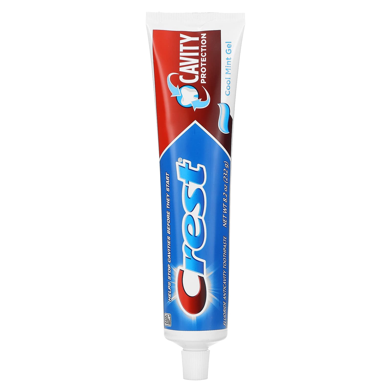 Crest, Cavity Protection, зубная паста с фтором, охлаждающий гель с мятой, 232 г (8,2 унции)