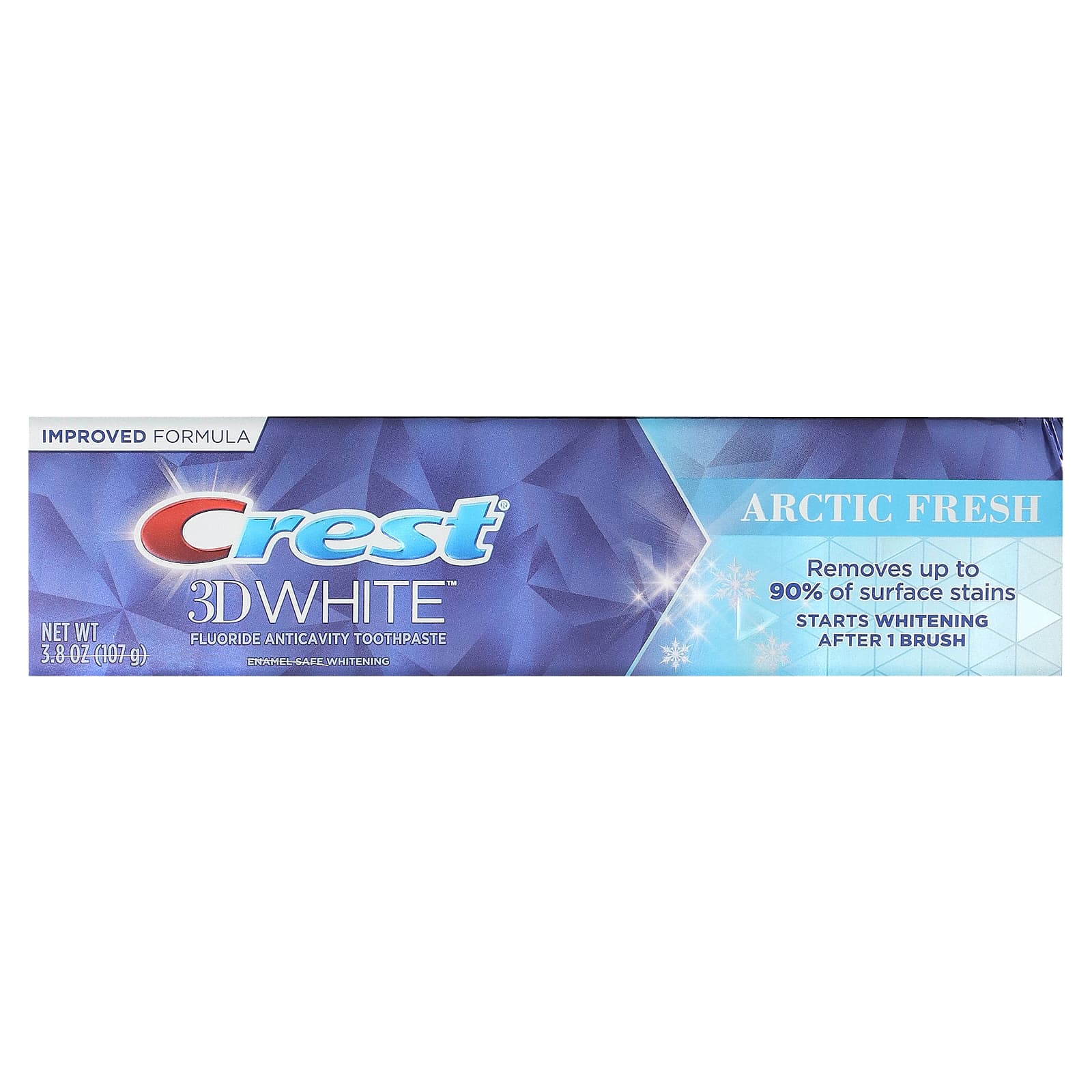 Crest, 3D White, зубная паста с фтором, предотвращающая кариес, Arctic Fresh, 107 г (3,8 унции)