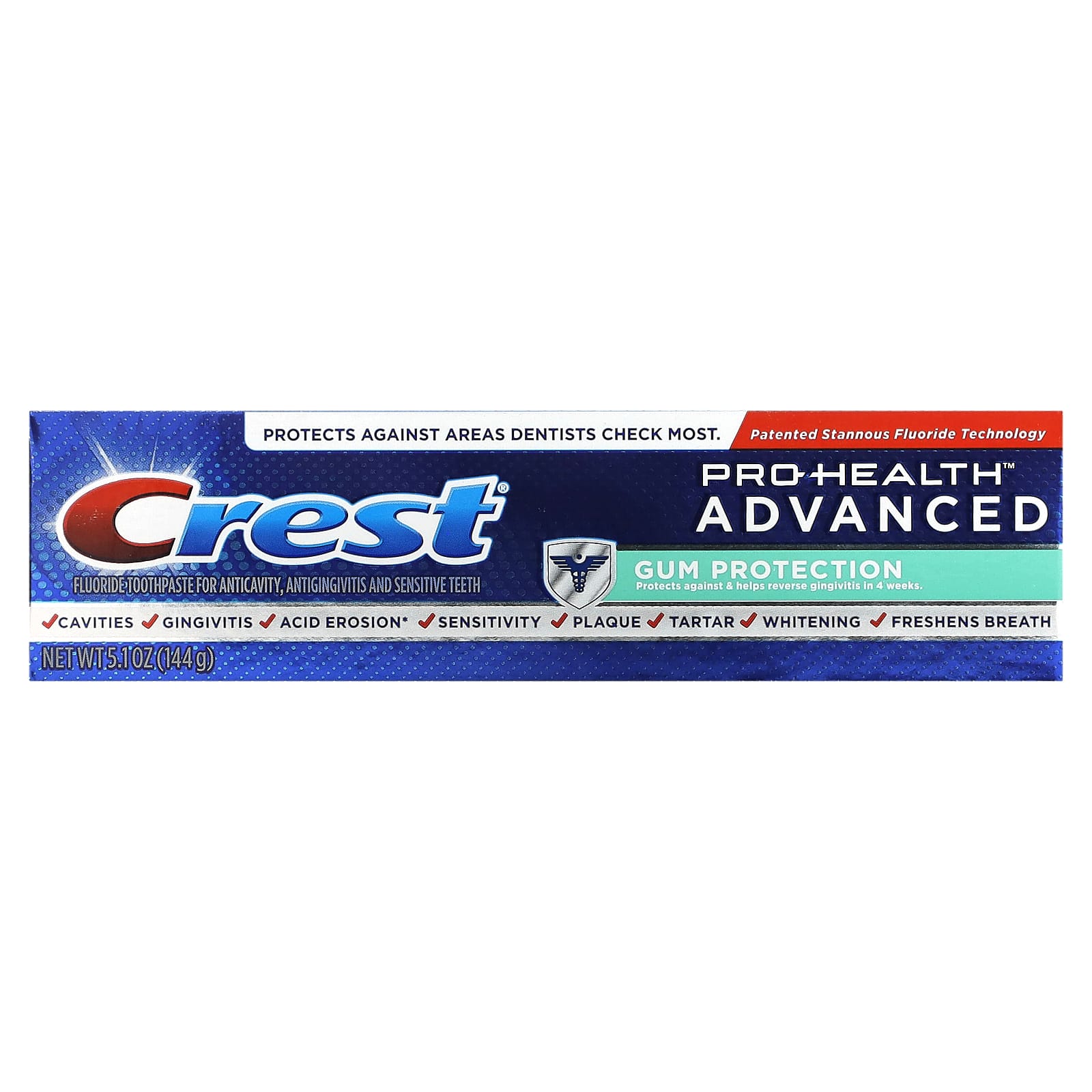 Crest, Pro Health,  улучшенная зубная паста с фторидом, защита десен, 144 г (5,1 унции)