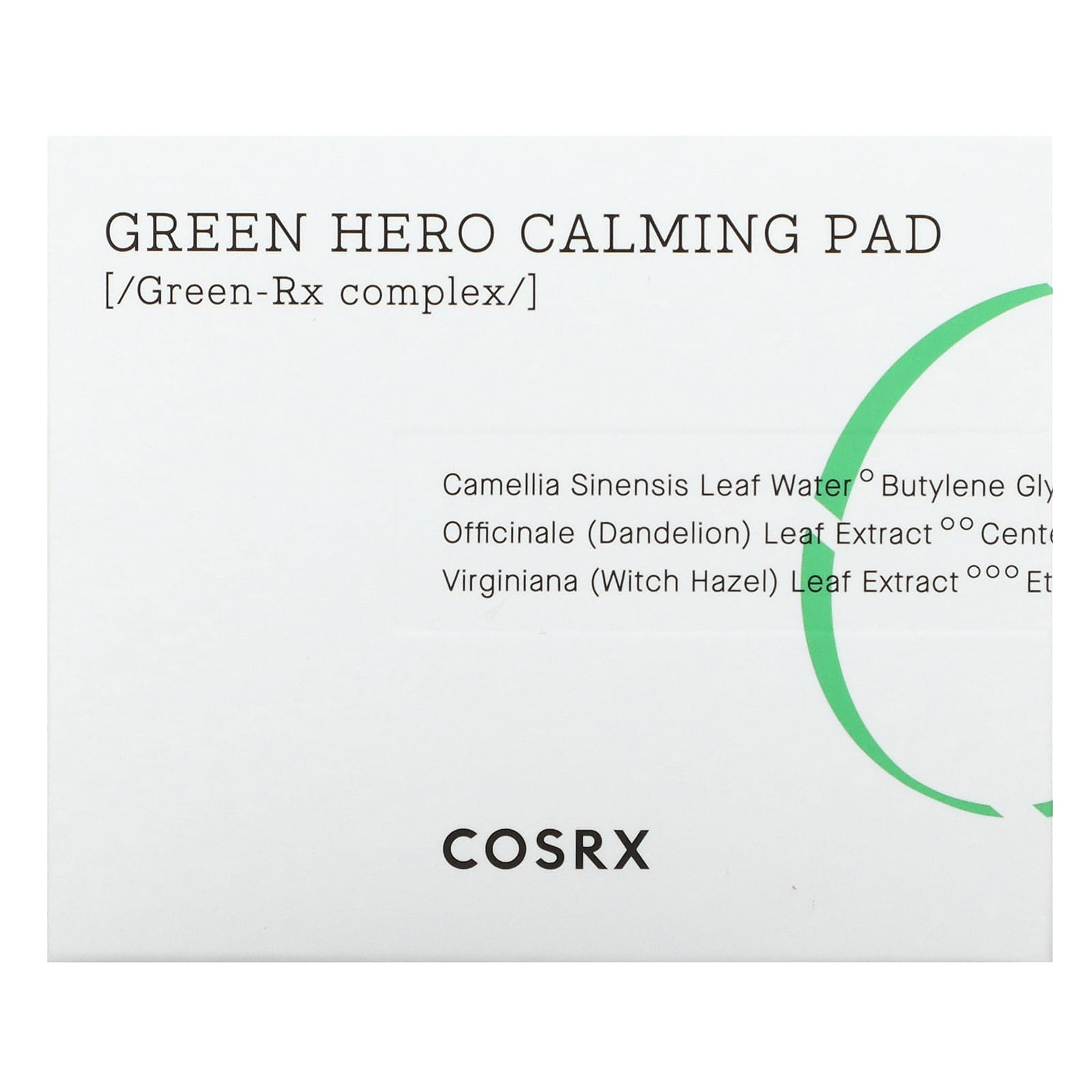 CosRx, One Step, Green Hero Calming Pad, успокаивающие диски для лица, 70 шт.