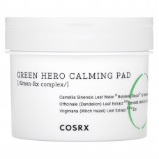 CosRx, One Step, Green Hero Calming Pad, успокаивающие диски для лица, 70 шт.