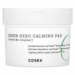 CosRx, One Step, Green Hero Calming Pad, успокаивающие диски для лица, 70 шт.