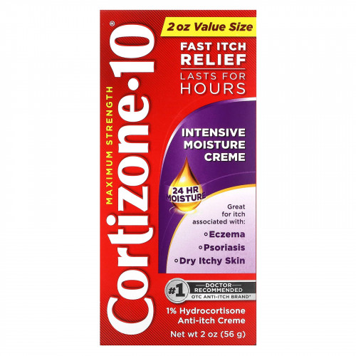 Cortizone 10, Maximum Strength, интенсивный увлажняющий крем, 56 г (2 унции)