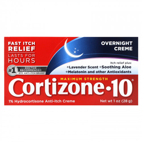 Cortizone 10, Maximum Strength, ночной крем, 28 г (1 унция)