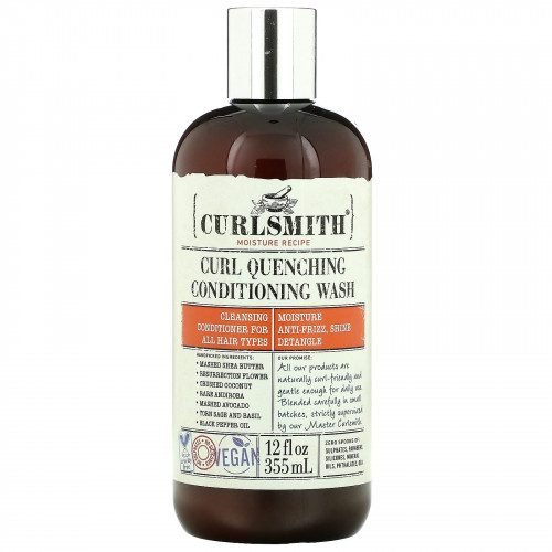 Curlsmith, Curl Quenching Conditioning Wash, для всех типов волос, 355 мл (12 жидк. Унций)