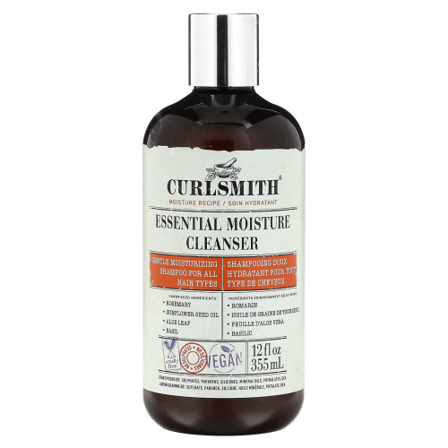 Curlsmith, Essential Moisture Cleanser, для всех типов волос, 355 мл (12 жидк. Унций)