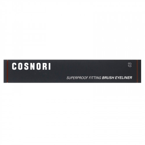 Cosnori, Superproof Fitting Brush Eyeliner, коричневая подводка, 0,6 г (0,02 жидк. Унции)