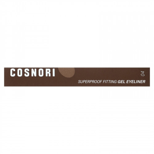 Cosnori, Гелевая подводка Superproof Fitting, коричневая с арахисом, 0,13 г