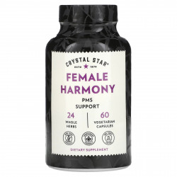 Crystal Star, Women Harmony, добавка для поддержки женского здоровья, 60 вегетарианских капсул