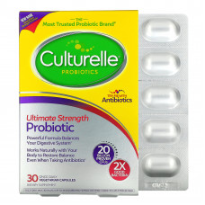 Culturelle, Пробиотики, пробиотик максимальной эффективности, 20 млрд КОЕ, 30 вегетарианских капсул