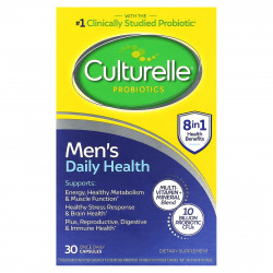Culturelle, Пробиотики, ежедневное здоровье для мужчин, 10 млрд КОЕ, 30 капсул для приема один раз в день