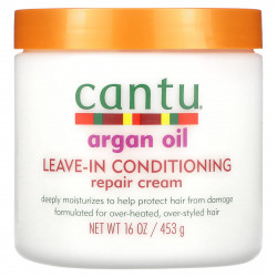 Cantu, Argan Oil, Несмываемый восстанавливающий крем-кондиционер, 16 унций (453 г)