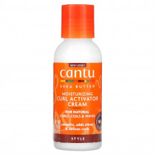 Cantu, увлажняющий крем-активатор с маслом ши, для естественных кучерявых и волнистых волос, 89 мл (3 жидк. унции)