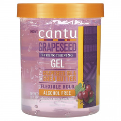 Cantu, Укрепляющий гель из виноградных косточек, эластичная фиксация, без спирта, 524 г (18,5 унции)