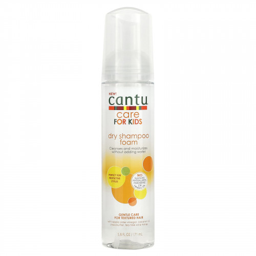 Cantu, Care For Kids, сухой шампунь, пенка, 171 мл (5,8 жидк. Унции)