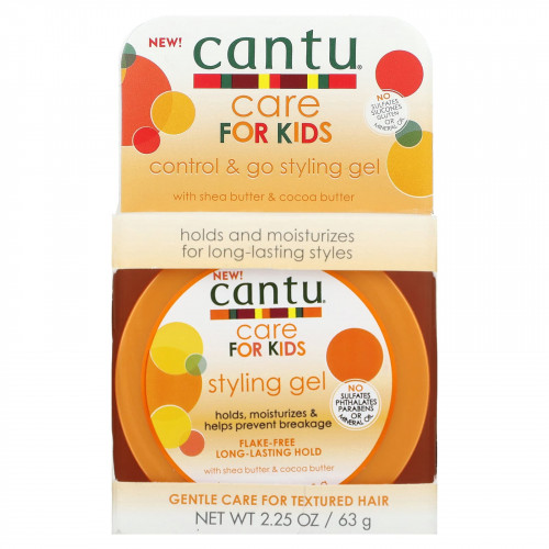 Cantu, Care For Kids, гель для укладки Control & Go, 63 г (2,25 унции)
