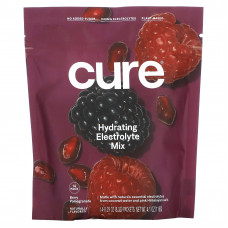 Cure Hydration, увлажняющая смесь электролитов, со вкусом ягод и граната, 14 пакетиков по 8,3 г (0,29 унции) каждый