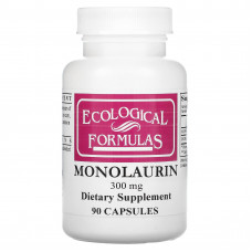 Ecological Formulas, Монолаурин, 300 мг, 90 капсул