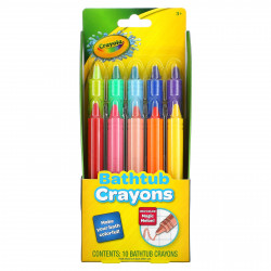 Crayola, Crayola, карандаши для ванной, для детей в возрасте от 3-х лет, 9 карандашей, + 1 бонусный карандаш
