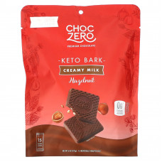 ChocZero, Keto Bark, молочный шоколад, с фундуком, 15 мини-упаковок, 170 г (6 унций)
