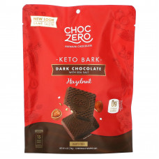 ChocZero, черный шоколад с морской солью и фундуком, без сахара, 6 мини-плиток, по 28 г (1 унции)
