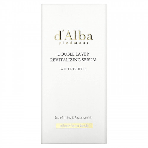 d'Alba, Двухслойная восстанавливающая сыворотка с белым трюфелем, 30 мл (1,01 жидк. Унции)