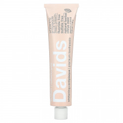 Davids Natural Toothpaste, Зубная паста премиум-класса, отбеливающая + защита от зубного налета, натуральная травяная цитрусовая мята, 149 г (5,25 унции)