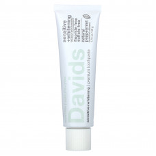 Davids Natural Toothpaste, Premium Toothpaste, Sensitive + Whitening, натуральная перечная мята, 50 г (1,75 унции)