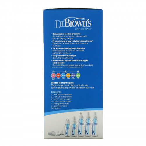 Dr. Brown's, Natural Flow, набор для кормления новорожденных, 1 набор (Товар снят с продажи) 