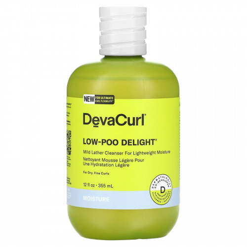 DevaCurl, Low-Poo Delight, очищающее средство с мягкой пеной для легкого увлажнения, 355 мл (12 жидк. Унций)