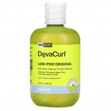 DevaCurl, Original, с низким содержанием пули, очищающее средство с мягкой пеной для насыщенного увлажнения, для сухих, средних и жестких локонов, 355 мл (12 жидк. Унций)