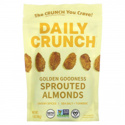 Daily Crunch, Проросший миндаль, Golden Goodness, 141 г (5 унций)