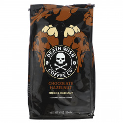 Death Wish Coffee, Ароматизированный кофе, молотый, с шоколадом и фундуком, 396 г (14 унций)