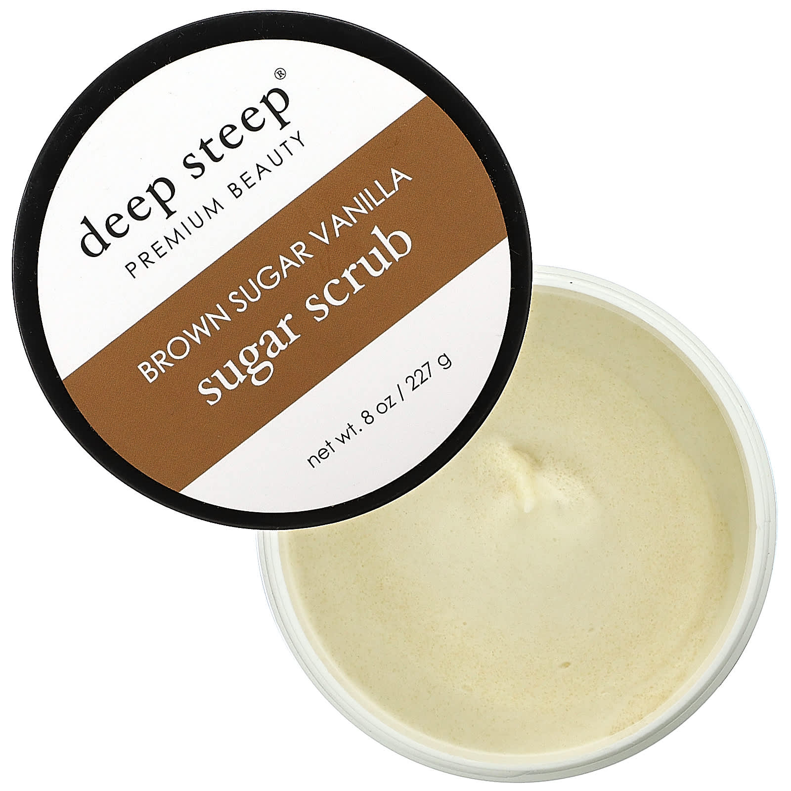 Deep Steep, Sugar Scrub, коричневый сахар и ваниль, 227 г (8 унций)