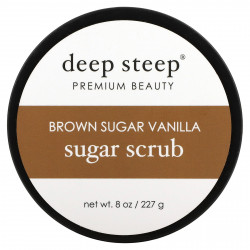 Deep Steep, Sugar Scrub, коричневый сахар и ваниль, 227 г (8 унций)