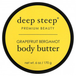 Deep Steep, Масло для тела, грейпфрут и бергамот, 170 г (6 унций)