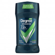 Degree, Advanced 72 Hour MotionSense, дезодорант-антиперспирант, очищающий, 76 г (2,7 унции)