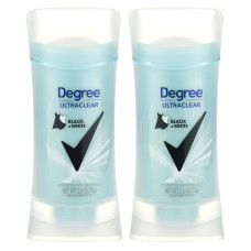 Degree, UltraClear, дезодорант-антиперспирант, черный и белый, 2 шт. в упаковке, 74 г (2,6 унции)