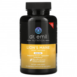 Dr. Emil Nutrition, Lion's Mane Smart Shrooms, 2100 мг, 90 растительных капсул