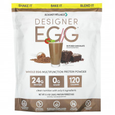 Designer Wellness, Totally Egg, натуральный яичный белок с желтком, голландский шоколад, 12,4 унции (352 г)