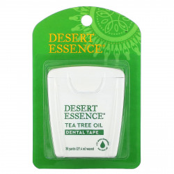 Desert Essence, Зубная лента с маслом чайного дерева, покрытая воском, 30 ярдов (27,4 м)