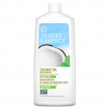 Desert Essence, ополаскиватель для рта с кокосовым маслом, кокосовая мята, 473 мл (16 жидк. унций)