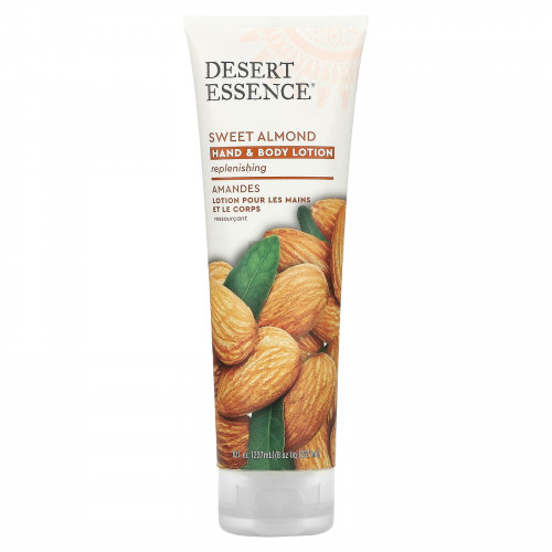 Desert Essence, Organics, лосьон для рук и тела с миндалем, 8 жидких унций (237 мл)